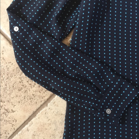 Loft Navy Long Sleeve Top XS - Picture 2 of 4